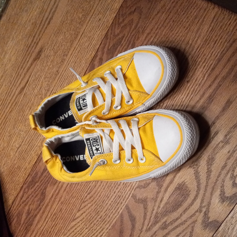 Custom Yellow Converse Shoreline